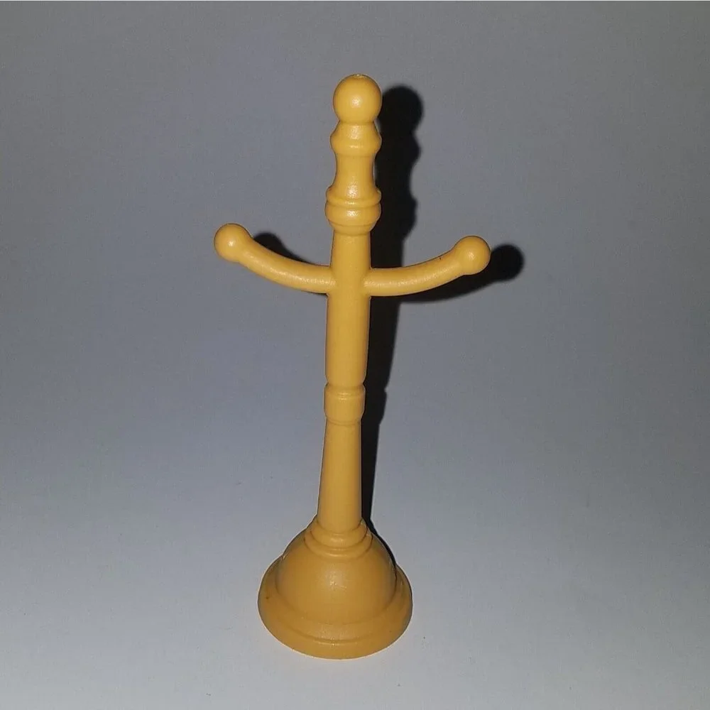 Fisher Price Loving Family Living Room Lot Corner Shelf Coat Rack End Table Lamp